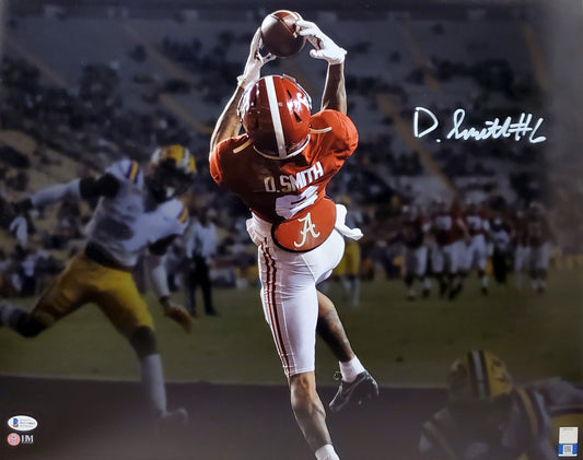 Devonta Smith Autographed 16x20 Photo Alabama Crimson Tide Touchdown Spotlight Beckett BAS Stock #189563