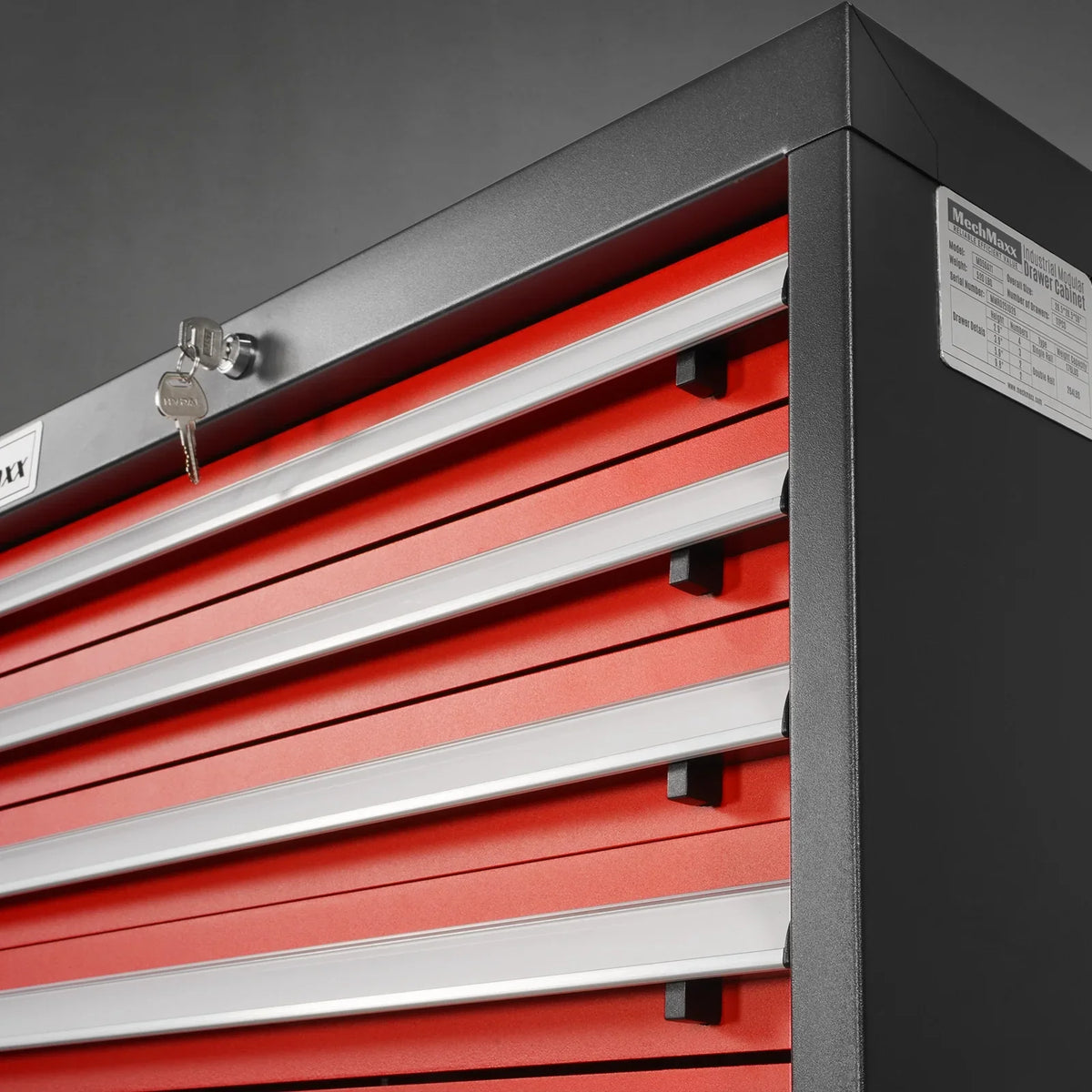 Heavy Duty Modular Drawer Cabinet - 11 Drawer,  59" H x 28.5" W x 28.5" D Tool Storage Organizer,  Steel Construction