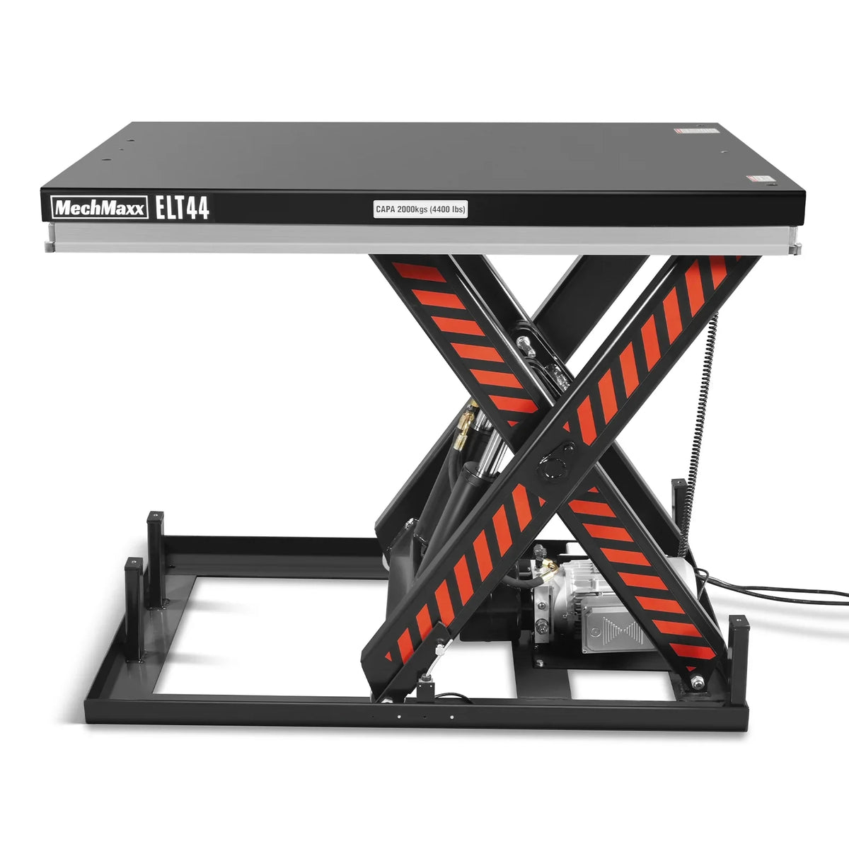 4400lbs Capacity Stationary Powered Hydraulic Lift Table,  51.2" x 33.5" Platform,  41.3" Lift Height,  UL Certified Motor,  ELT44