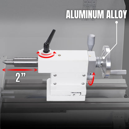 1.5 HP 10'' x 30'' Combination Lathe Milling Drilling Machine, 1.5'' Spindle Bore, 0-2000 RPM Variable Speed, High Precision Benchtop Lathe for Metalworking – Without Stand 1030VC