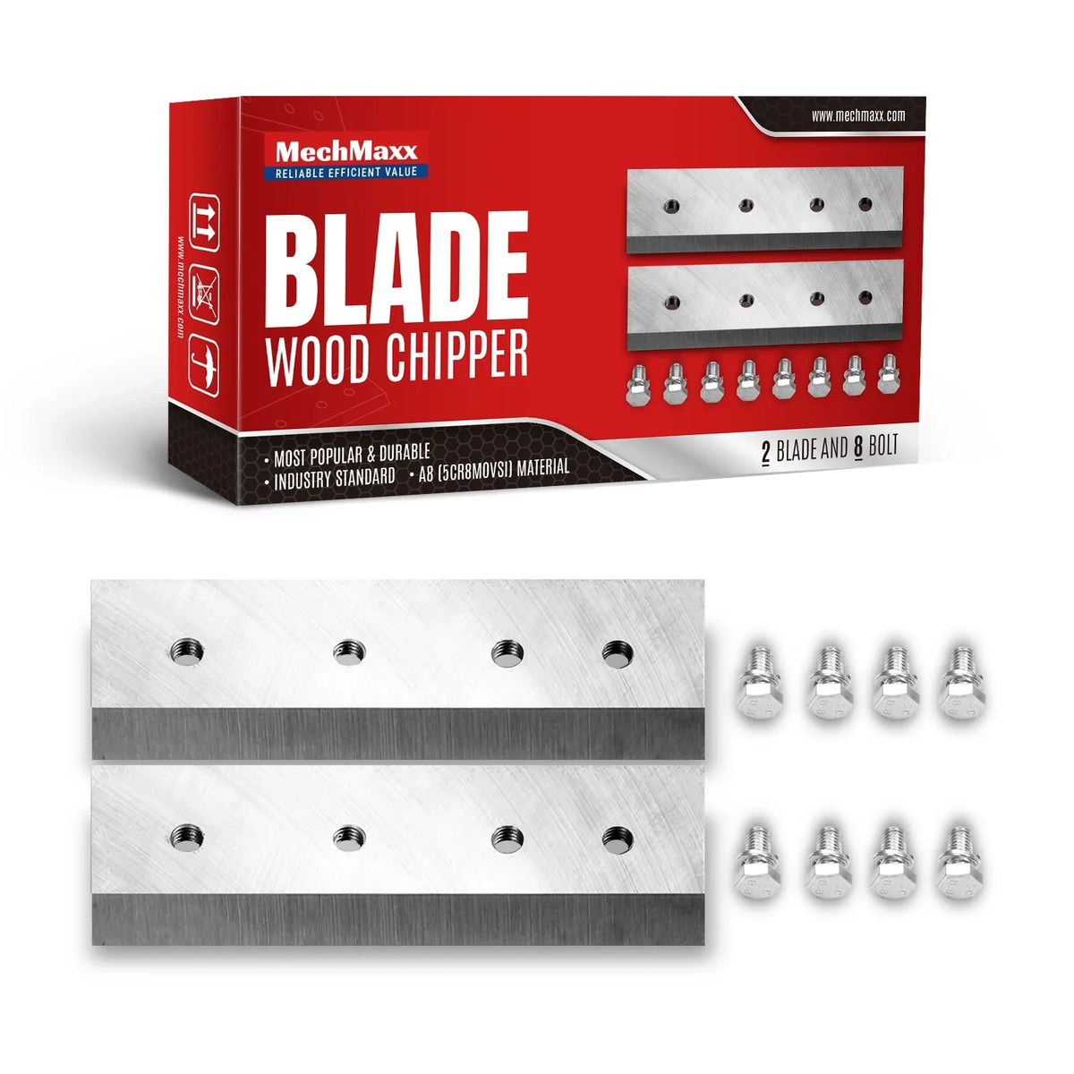 ( 1 Pack / 2 Pcs ) Blade for Wood Chipper DCH7 (SKU: 110700; 110700H）