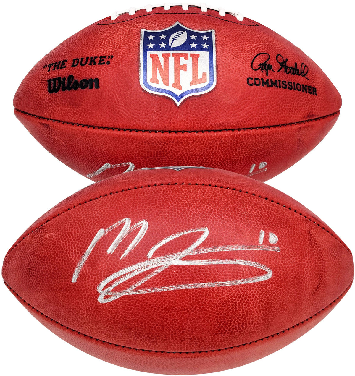 Mac Jones Autographed Official NFL Leather Football New England Patriots Beckett BAS QR Stock #202969