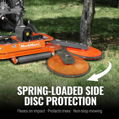60 in Orchard Finish Mower,  3 Point Hitch Cat.1,  Hydraulic Offset,  PTO Shaft Included with Shear Bolt,  20-45 HP,  FMS60