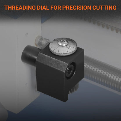 1.5‘’ Spindle Bore Metal Lathe Machine 8'' x 16'' High Precision Brushless Motor Mini 1.5HP Benchtop 0-2500 RPM Variable Speed Metal Working Machine