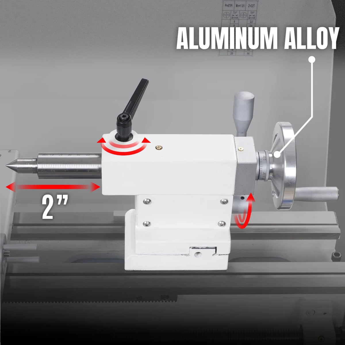 1.5‘’ Spindle Bore Metal Lathe Machine 10'' x 30'' High Precision Brushless Motor Benchtop 0-2000 RPM  Variable Speed Metal Working Machine