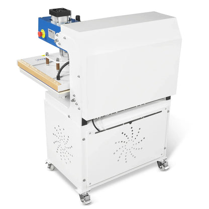 16x24 Inch Commercial Pneumatic Dual Platen Heat Press - Auto Lift Sublimation Transfer Machine with Storage Base Cabinet (110V 1650W)