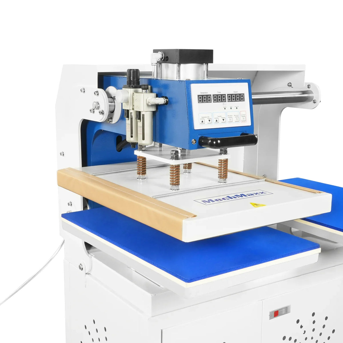 16x24 Inch Commercial Pneumatic Dual Platen Heat Press - Auto Lift Sublimation Transfer Machine with Storage Base Cabinet (110V 1650W)