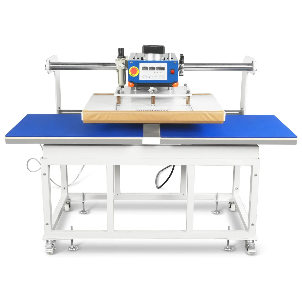 24x32 Inch (60x80cm) Industrial Pneumatic Dual Platen Heat Press - Auto Lift Digital Sublimation Transfer Machine (220V 8HP)