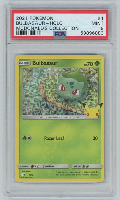 PSA (MINT 9) Bulbasaur-holo #1 - Pokemon Mcdonald'S Collection (#59896883)