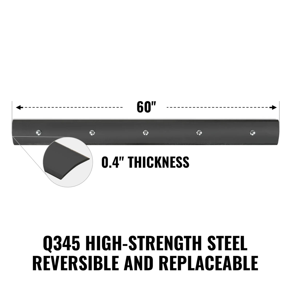 ( 1 Pack / 1 Pcs ) Blade for 60" Rear Blade (for SKU: 201036, 201039)