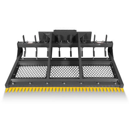 84" Skid Steer Land Plane with 8 Adjustable Scarifier Shanks, Removable Sift Screen and Bolt-On Cutting Blades, SSLP84