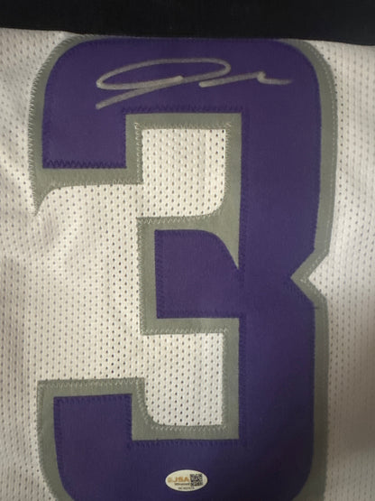 Jordan Addison Signed Minnesota Alternate White Football Jersey (JSA)