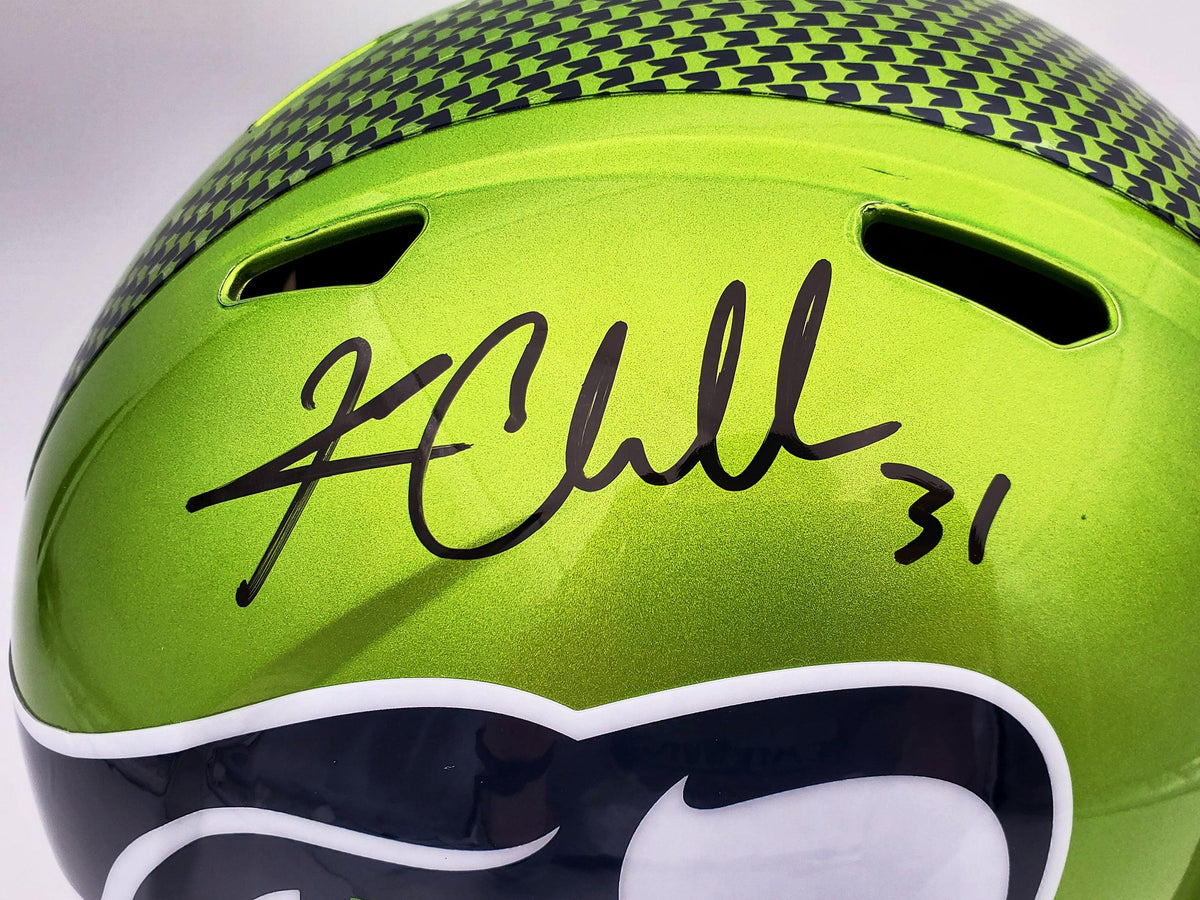 Kam Chancellor Autographed Seattle Seahawks Flash Green Full Size Replica Speed Helmet MCS Holo Stock #197181