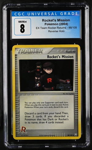 CGC (8) Rocket's Mission #88/109 - EX Team Rocket Returns (#3877510018)