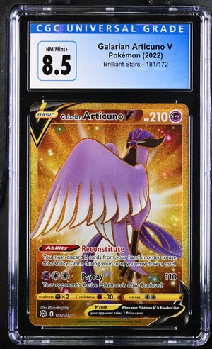 CGC (8.5) Galarian Articuno V #181/172 - Brilliant Stars (#4040776048)