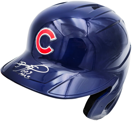 Sammy Sosa Autographed Chicago Cubs Blue Full Size Mach Pro Replica Helmet "609 HR" Beckett BAS Witness