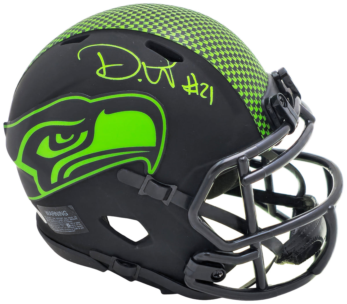 Devon Witherspoon Autographed Seattle Seahawks Eclipse Black Speed Mini Helmet MCS Holo
