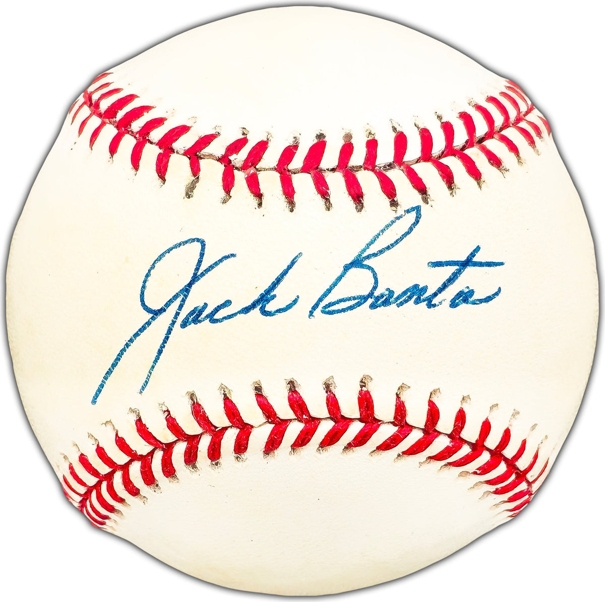 Jack Banta Autographed Official NL Baseball Brooklyn Dodgers Beckett BAS #BK44350