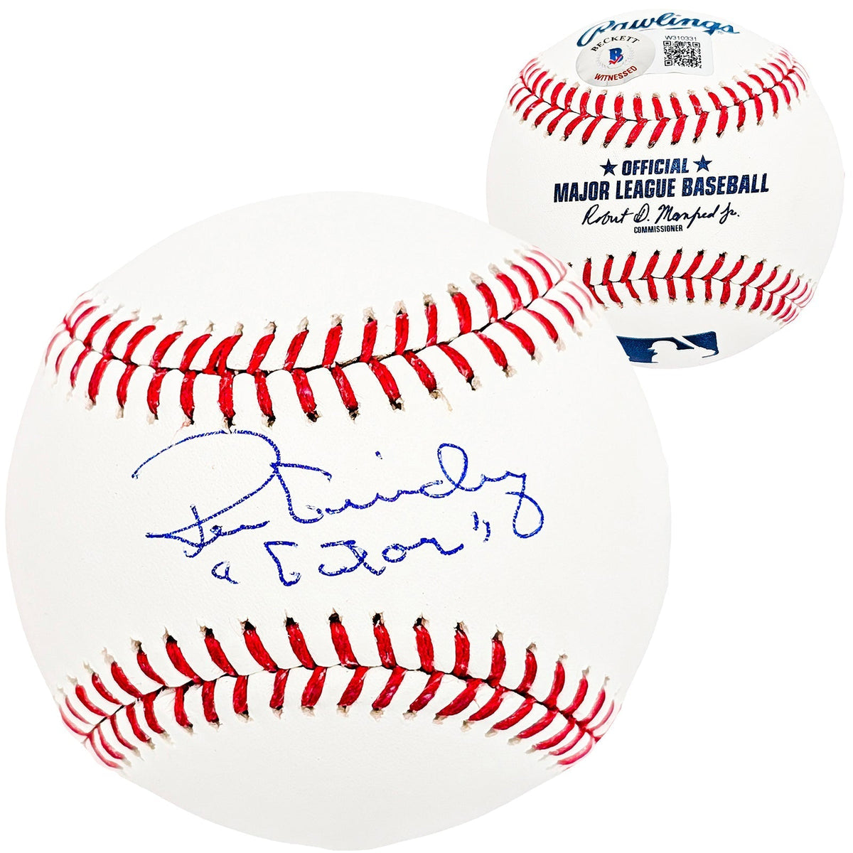 Ron Guidry Autographed Official MLB Baseball New York Yankees "Gator" Beckett BAS Witness Stock #212249