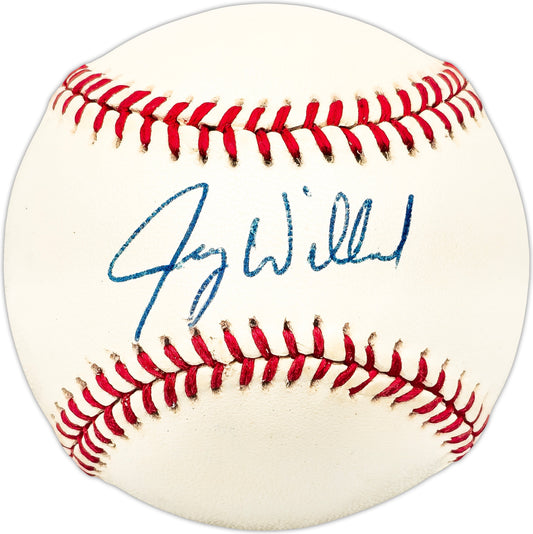 Jerry Willard Autographed Official NL Baseball Chicago White Sox, Cleveland Indians