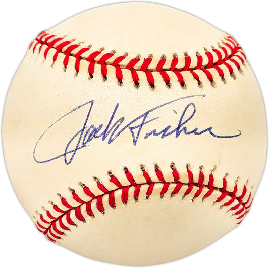 Jack Fisher Autographed Official AL Baseball Cincinnati Reds, New York Mets