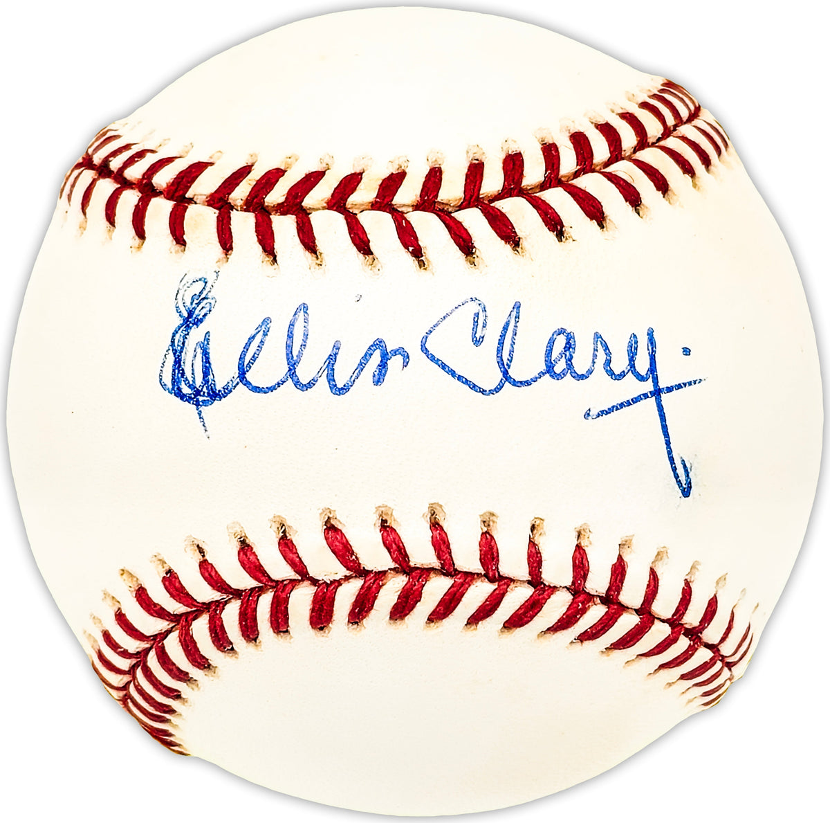Ellis Clary Autographed Official AL Baseball Senators, Browns Beckett BAS QR #BM25225