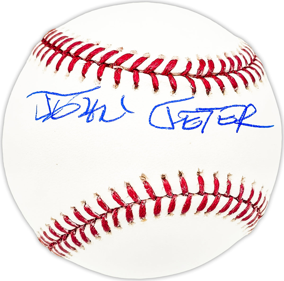 Johnny Jeter Autographed Official MLB Baseball San Diego Padres, Pittsburgh Pirates Beckett BAS QR #BM25253