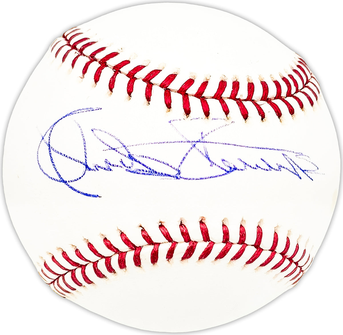 Chuck Stevens Autographed Official MLB Baseball St. Louis Browns Beckett BAS QR #BM25526