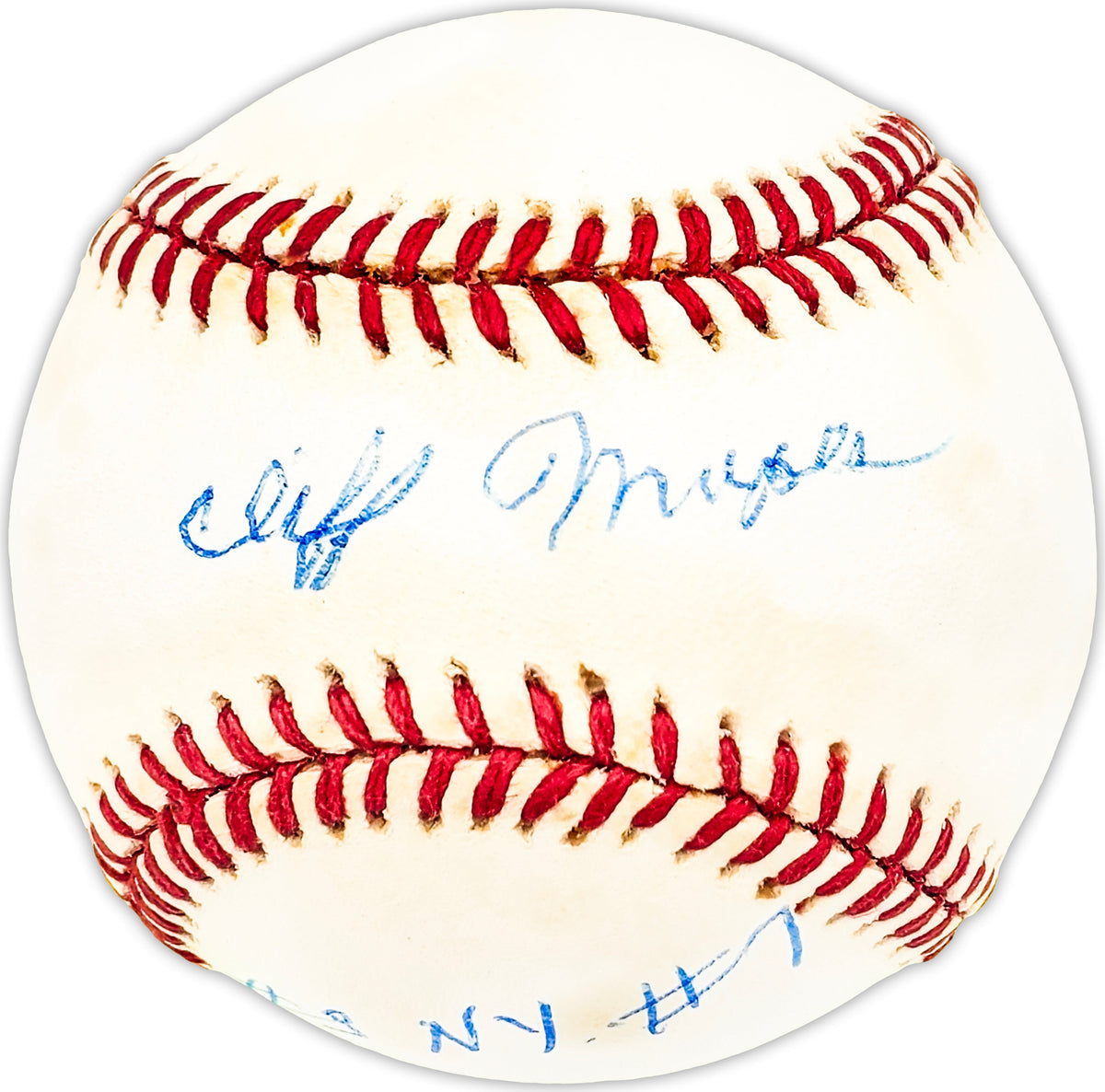 Cliff Mapes Autographed Official AL Baseball New York Yankees Beckett BAS QR #BM25567