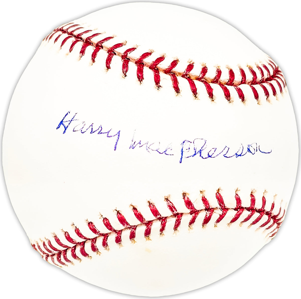 Harry MacPherson Autographed Official MLB Baseball Boston Braves Beckett BAS QR #BM25833