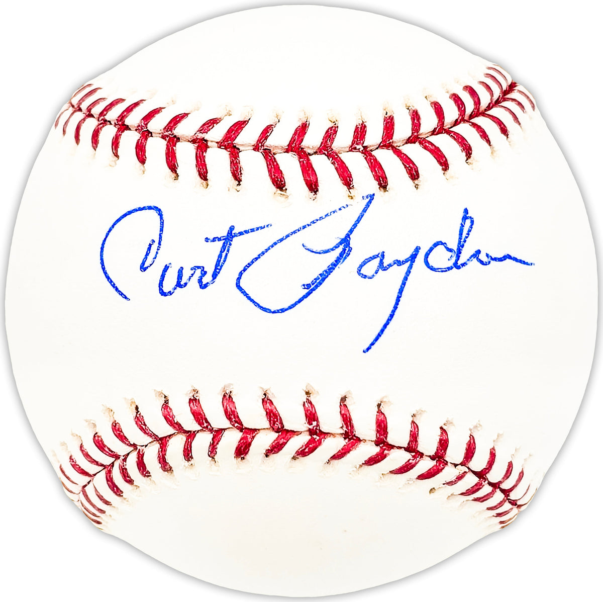 Curt Raydon Autographed Official MLB Baseball Pittsburgh Pirates Beckett BAS QR #BM25417
