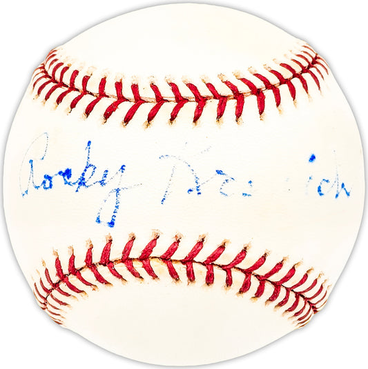 Rocky Krsnich Autographed Official AL Baseball Chicago White Sox Beckett BAS QR #BM25430