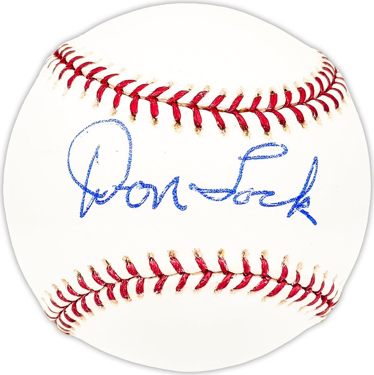 Don Lock Autographed Official MLB Baseball Philadelphia Phillies, Boston Red Sox Beckett BAS QR #BM25460