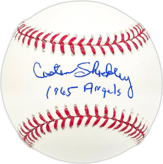 Costen Shockley Autographed Official MLB Baseball California Angels "1965 Angels"