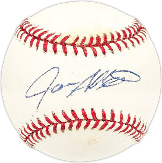 Jose Alberro Autographed Official AL Baseball Texas Rangers