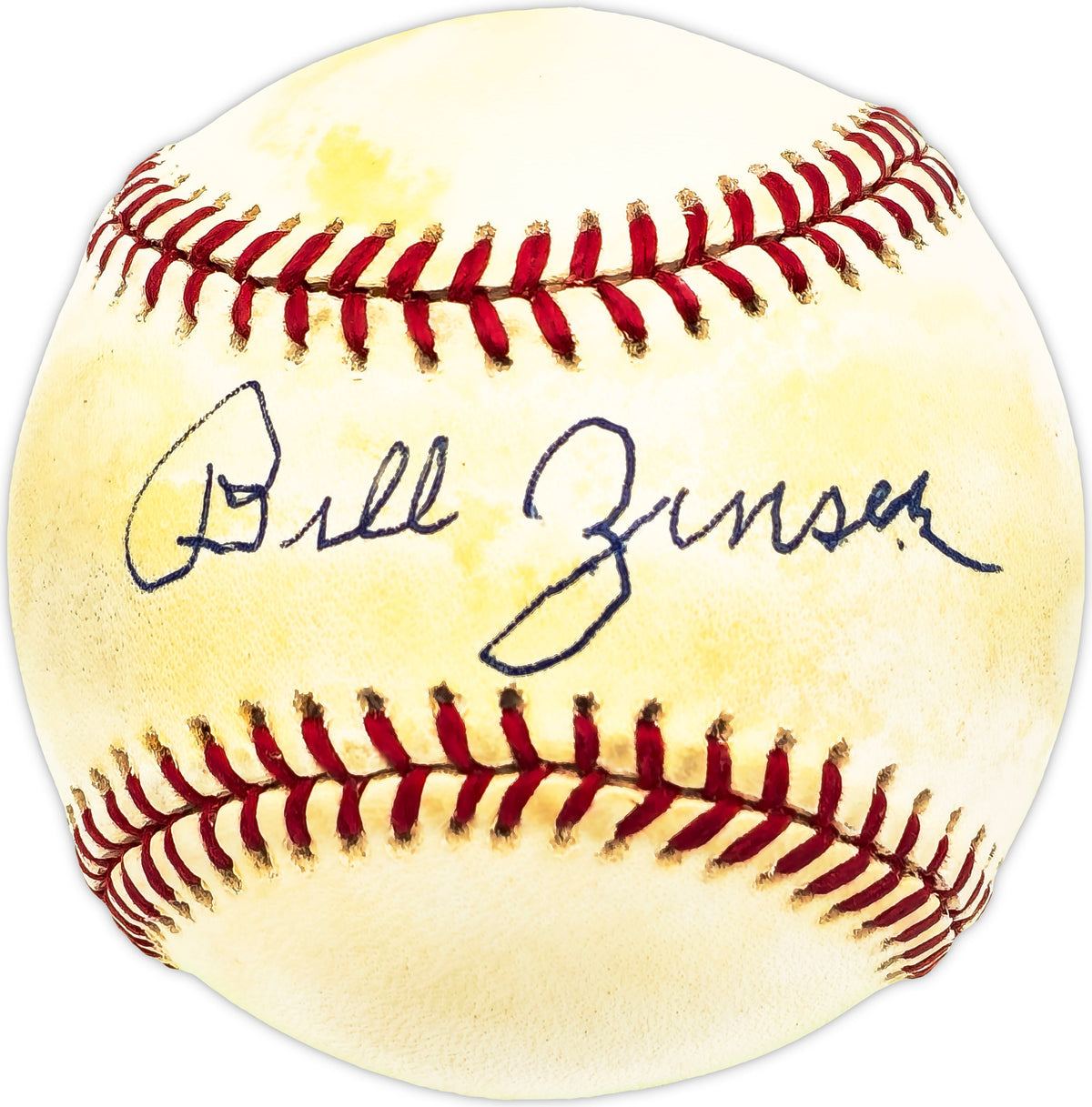 Bill Zinser Autographed Official AL Baseball Washington Senators Beckett BAS QR #BM17795