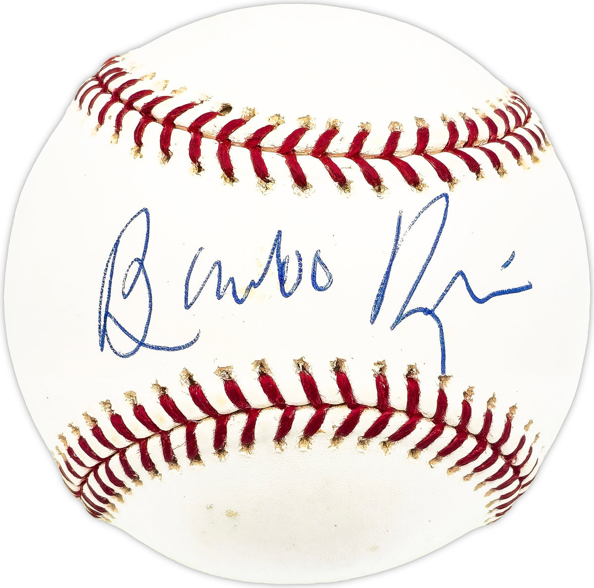 Bombo Rivera Autographed Official MLB Baseball Twins, Expos Beckett BAS QR #BM17828