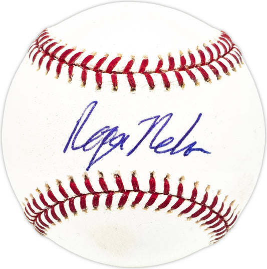 Roger Nelson Autographed Official MLB Baseball Cincinnati Reds, Baltimore Orioles