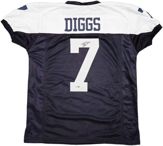 Dallas Cowboys Trevon Diggs Autographed Blue & White Jersey TriStar