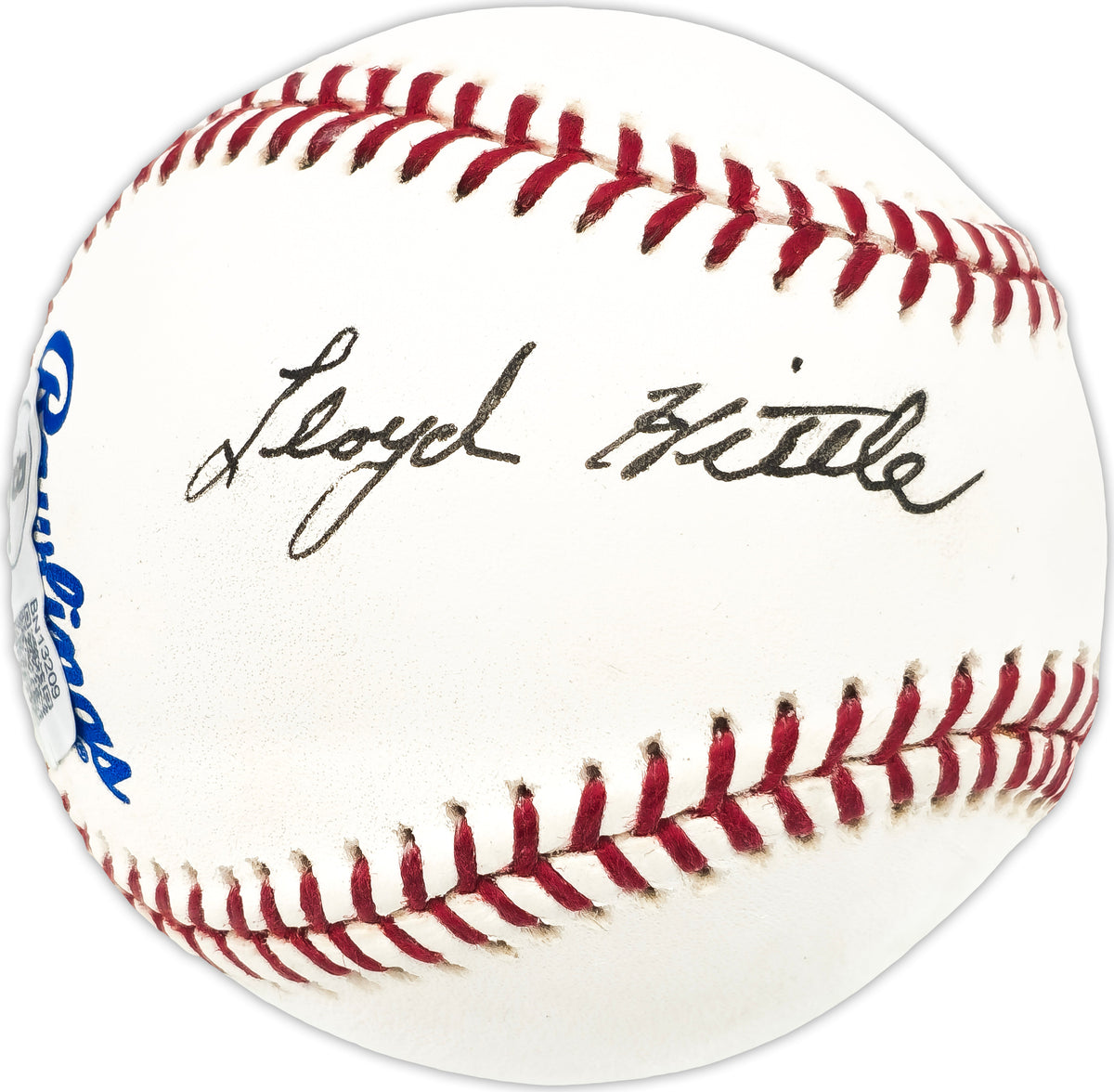 Lloyd Hittle Autographed Official AL Baseball Washington Senators "Wash. Senators 1949-50" Beckett BAS QR #BN13209