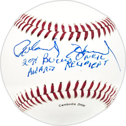 Roland Hemond Autographed Official Wilson Baseball Chicago White Sox "2011 Buck O'Neil Awards Recipient" JSA #JJ67059