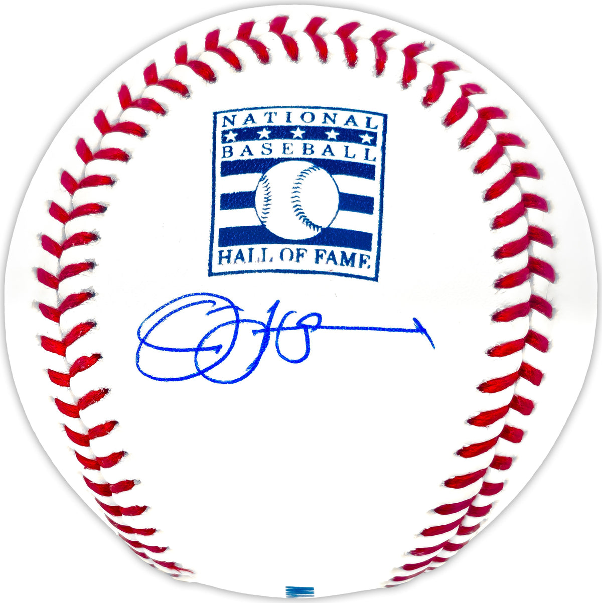 Jim Leyland Autographed Official Hall of Fame HOF Logo Baseball Detroit Tigers Beckett BAS Witness