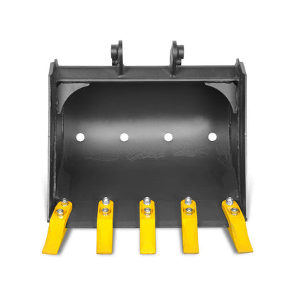 20" Backhoe Bucket without Pins, 5-Carbon Steel Teeth (for SKU: 150162, 150163, 150164, 201162, 201163, 201164)