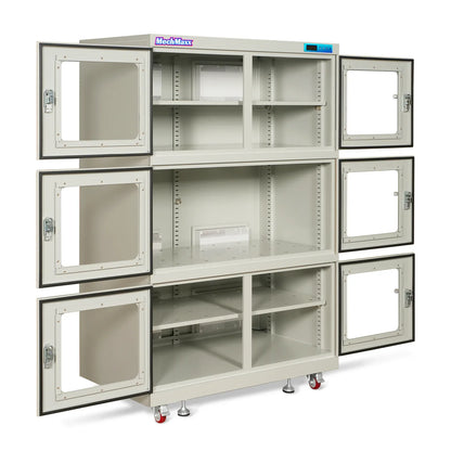 1-10% RH Electronic Dry Cabinet 1430L ESD Desiccator Cabinet Ultra-Low Humidity Storage,  White,  EDC1430CW-6