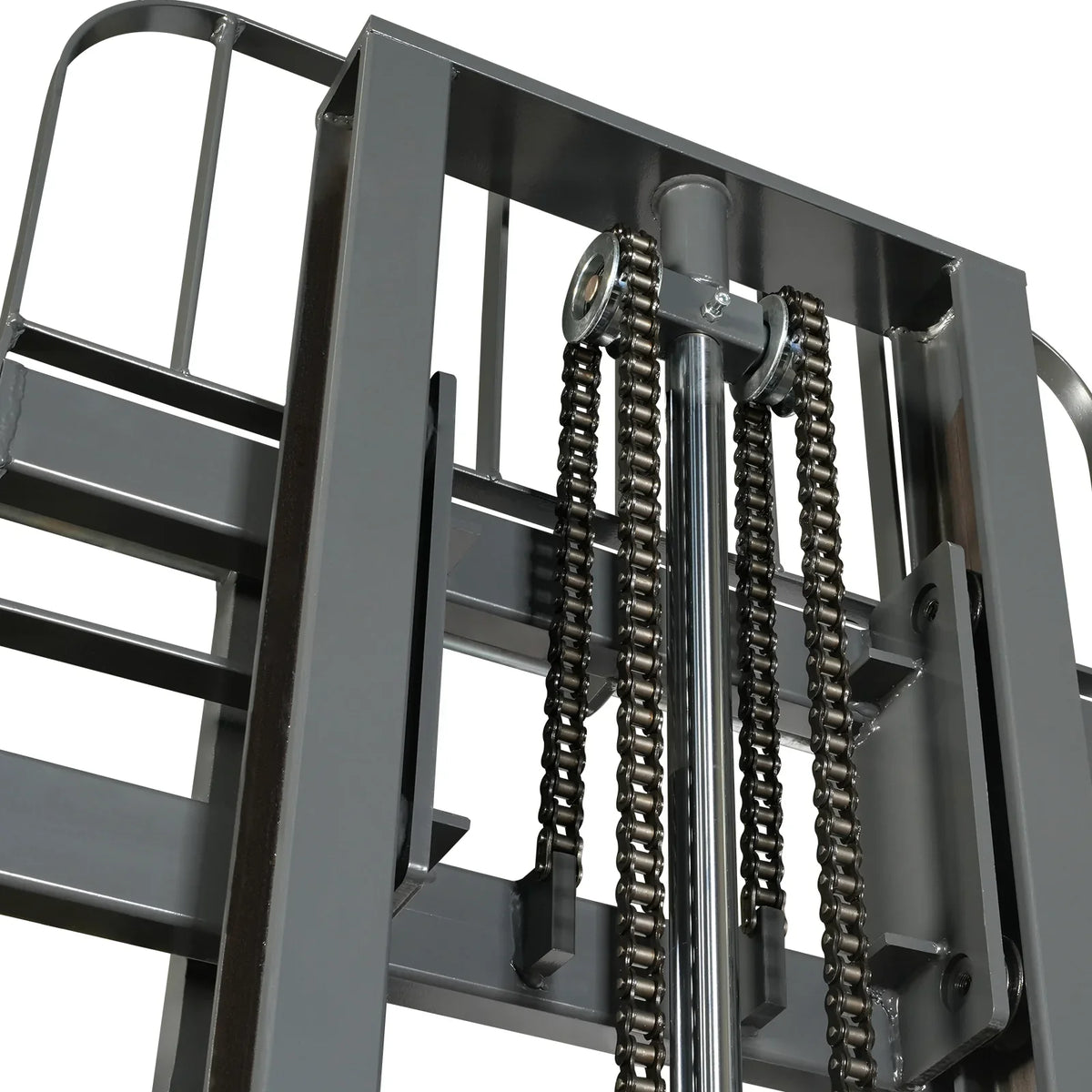 2640lbs Lithium-ion Electric Straddle Stacker,  118" Lift,  Adjustable Legs & Forks,  F26-118S