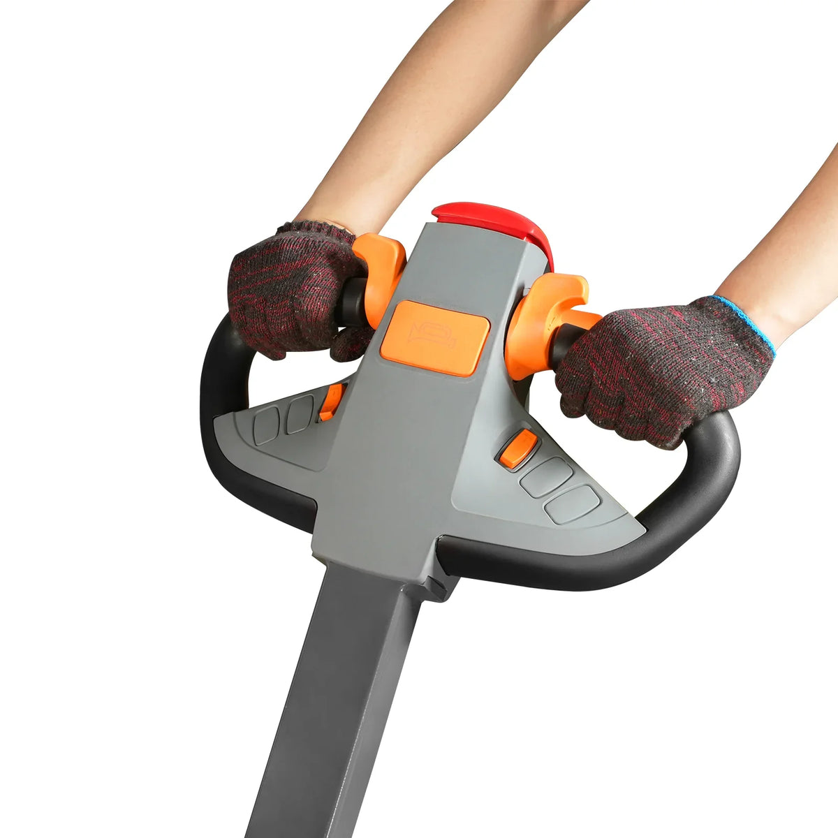2640lbs Lithium-ion Electric Straddle Stacker,  118" Lift,  Adjustable Legs & Forks,  F26-118S