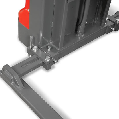 2640lbs Lithium-ion Electric Straddle Stacker,  118" Lift,  Adjustable Legs & Forks,  F26-118S