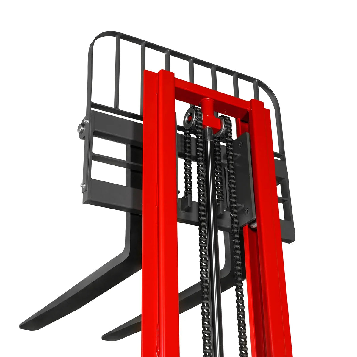 3300lbs Semi-Electric Straddle Stacker,  138" Lift,  Adjustable Legs & Forks,  S33-138S