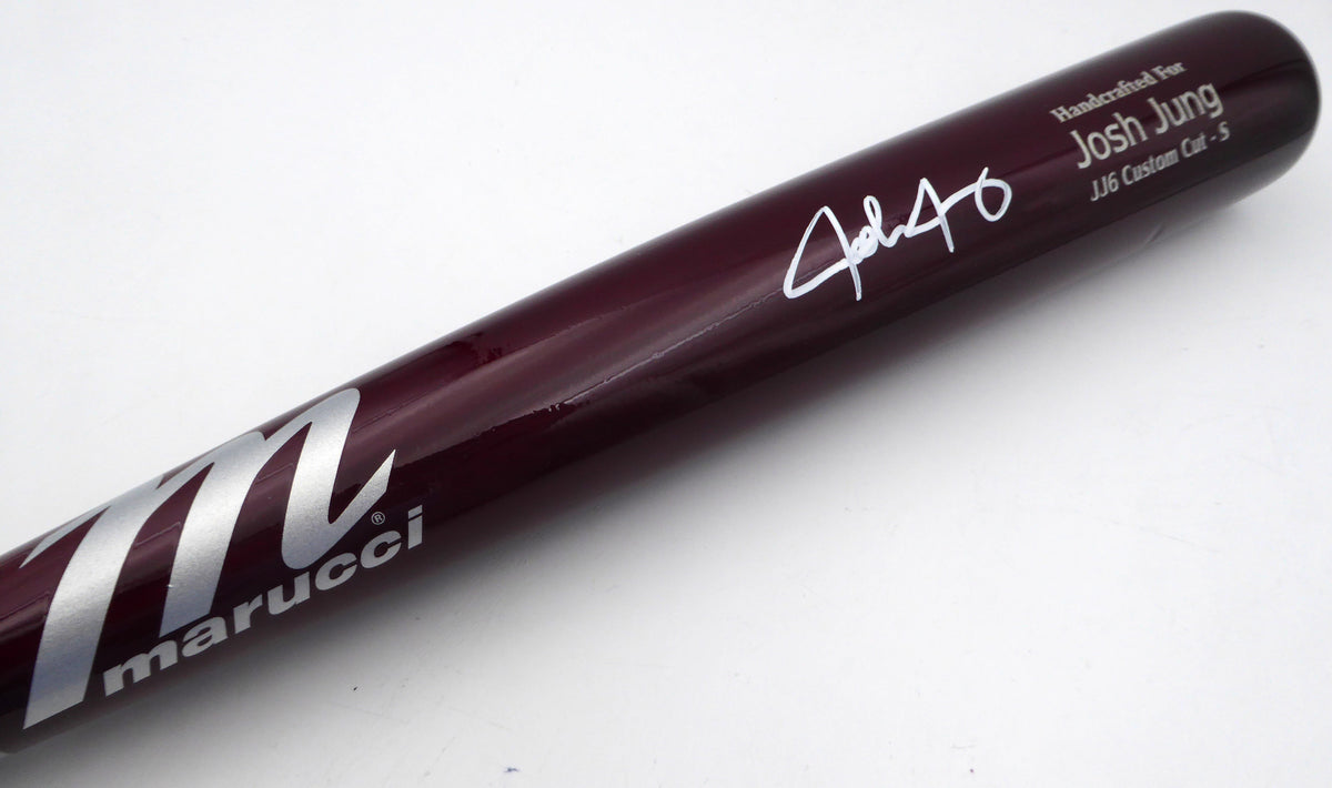 Josh Jung Autographed Marucci Player Model Bat Texas Rangers Beckett BAS QR #1W197420