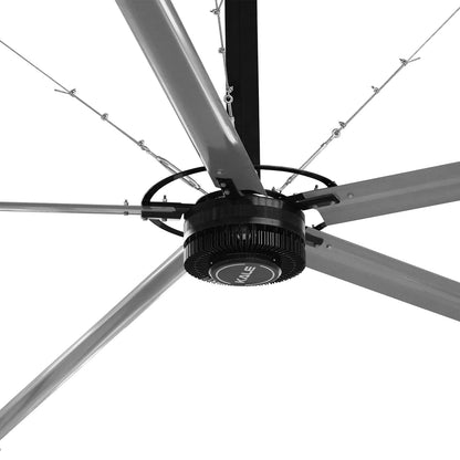 20FT HVLS Industrial Ceiling Fan 208-240V 1-Ph - Energy Efficient Large Area Air Circulation for Fan Warehouses & Factories,  20FT1PH